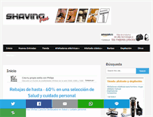 Tablet Screenshot of maquinas-de-afeitar.com